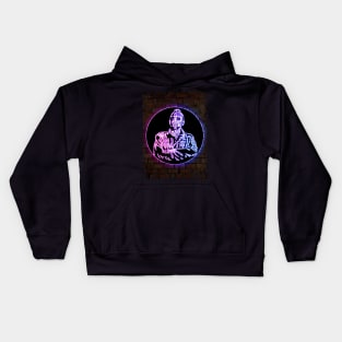 Taxi Driver neon art Kids Hoodie